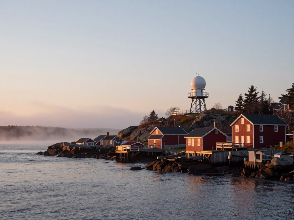 Lake View in Halifax at Nautical Dawn Light in in Halifax, Nova Scotia, Canada