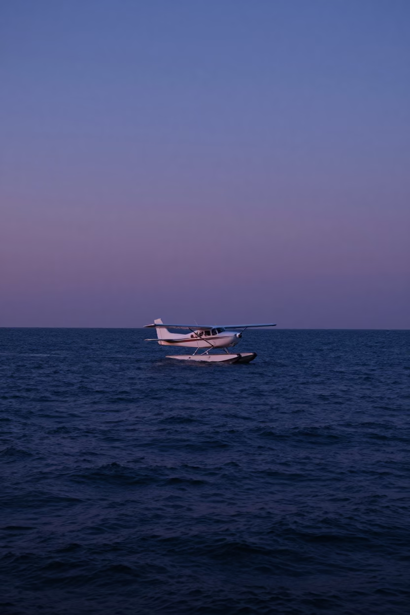 Lakefront at Nautical Dawn Light in Chicago in in Chicago, Illinois, United States