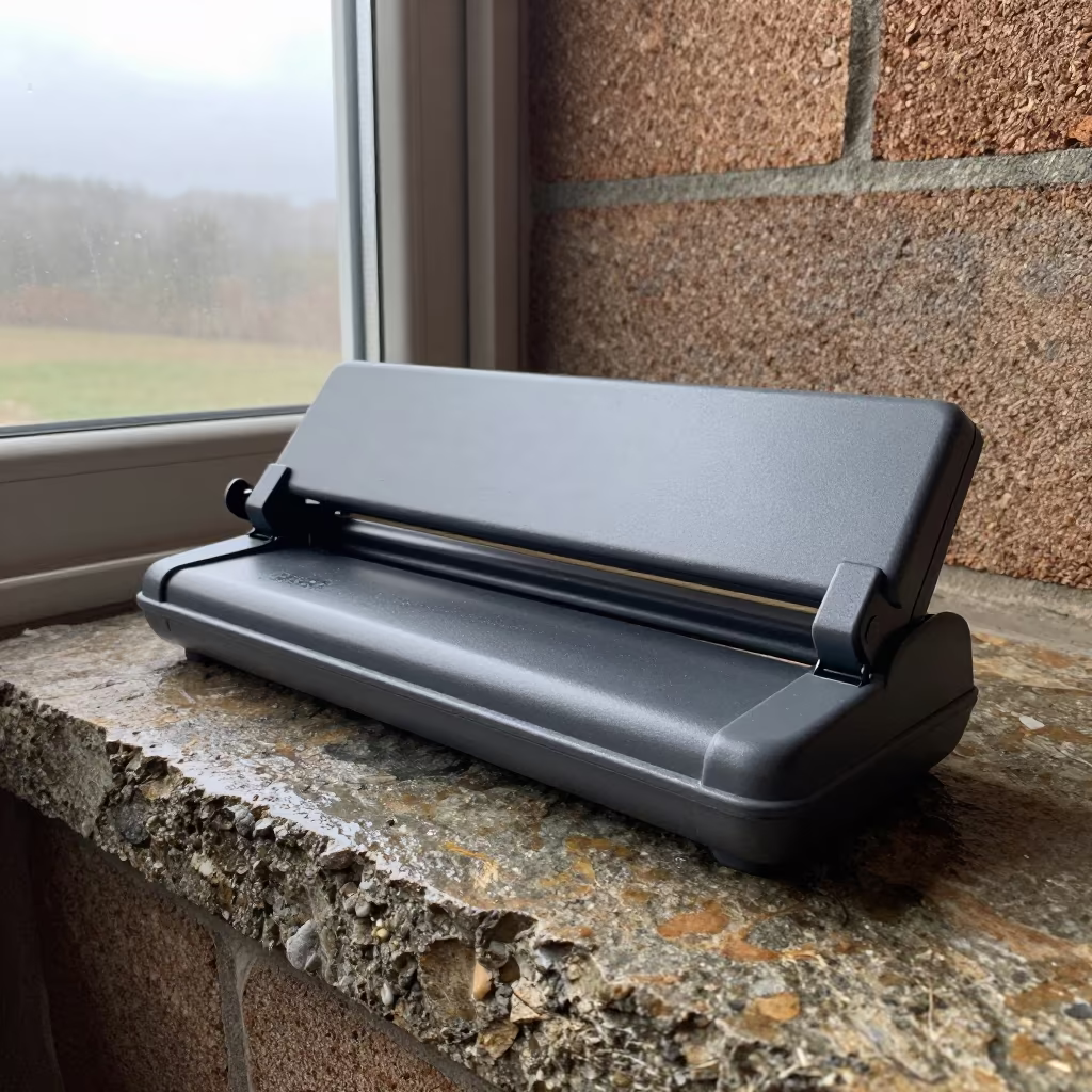 Laminator Tray on Stone Ledge at Dawn in on a stone ledge near Kosti