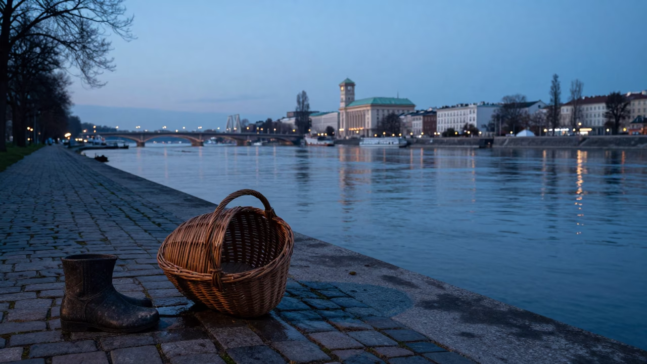 Landscape in Vienna at Nautical Dawn Light in in Vienna, Austria