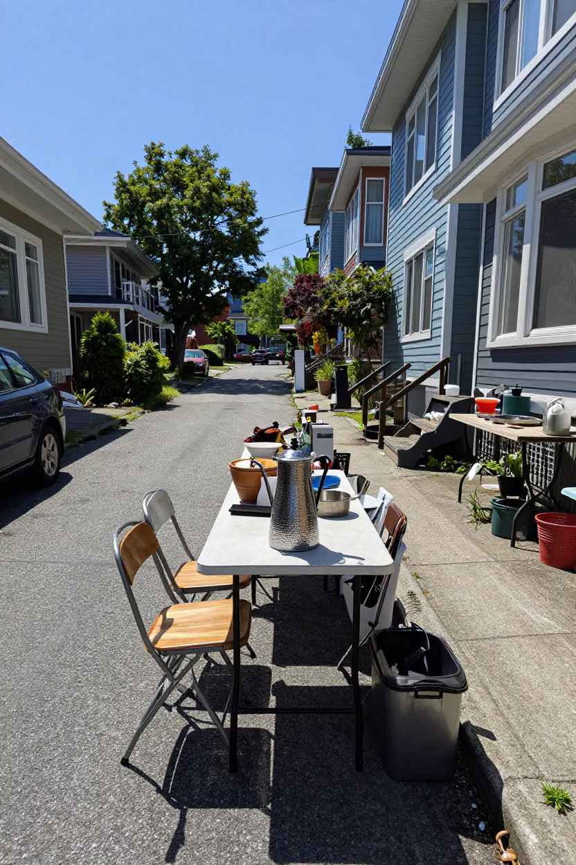 Laneway Sale in Vancouver in in Vancouver, British Columbia, Canada