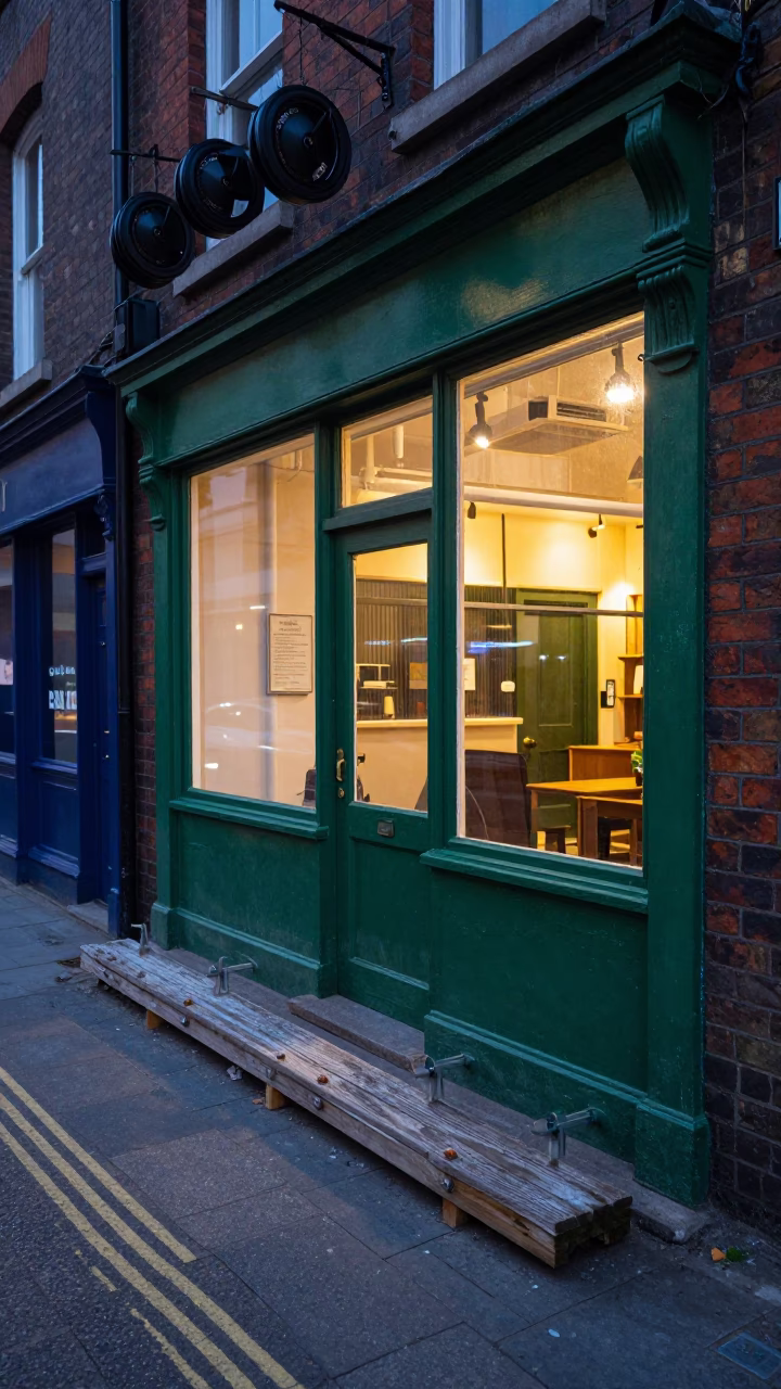 Laneway Shopfront in Liverpool in in Liverpool, United Kingdom