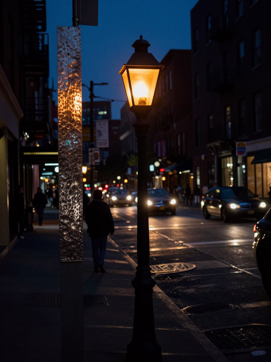 Lantern Light in Boston at Midnight Light in in Boston, Massachusetts, United States