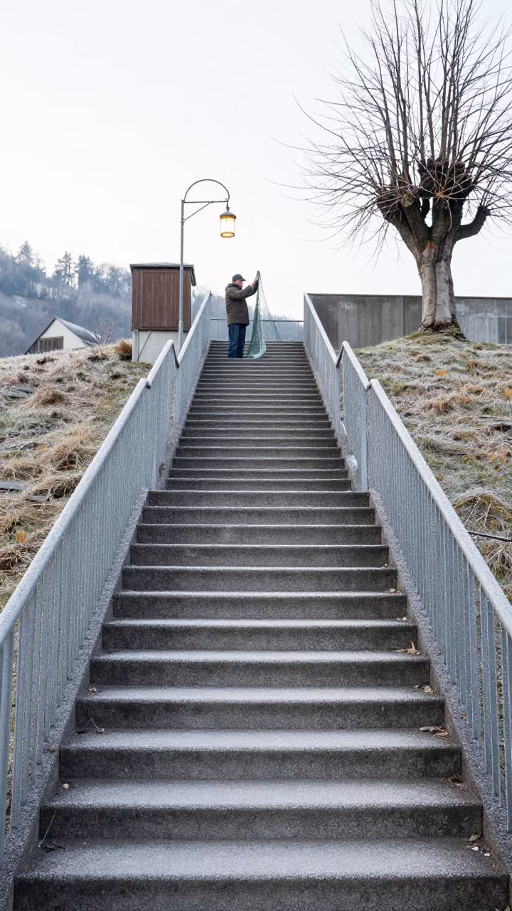 Lantern Net Repair Staircase Lucerne Frost in in Lucerne