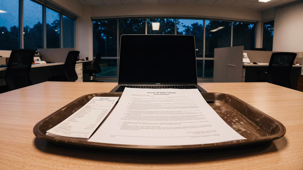 Laptop Loan Agreement Tray in Office Bay in inside an open-plan office bay in Thủ Đức