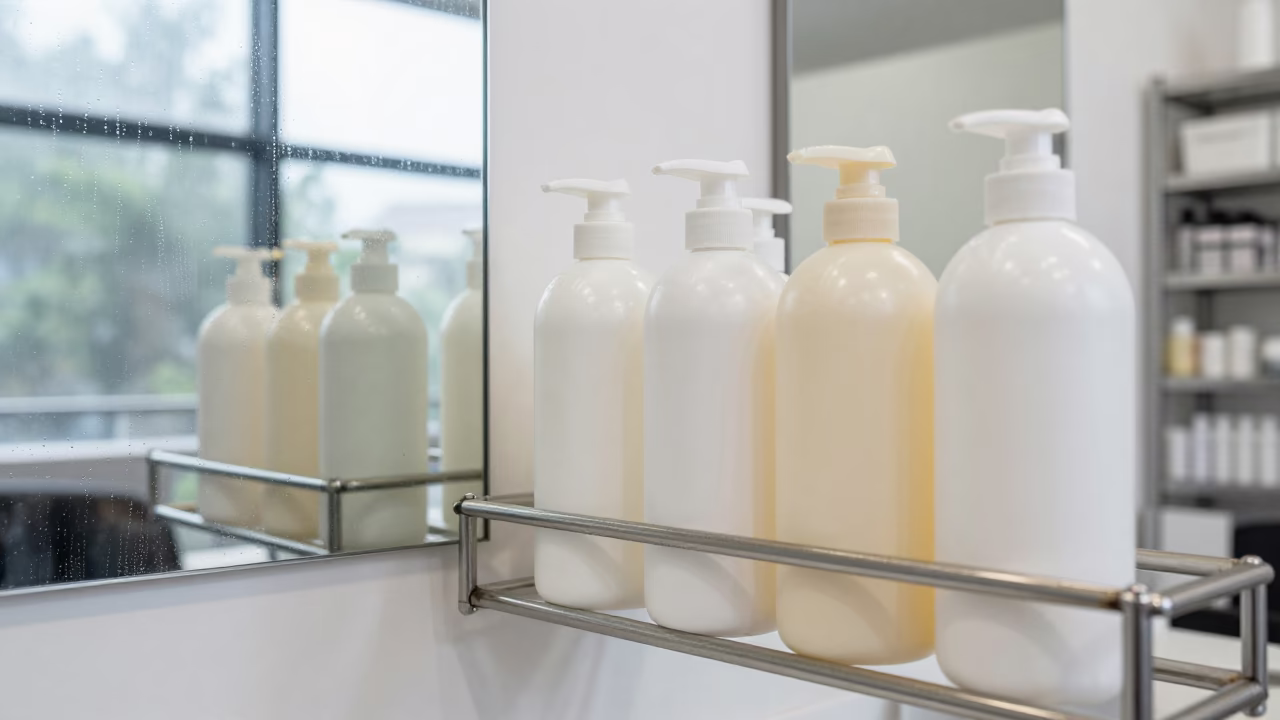 Lash Shampoo Rail in Guiyang Salon in inside a salon row near Guiyang