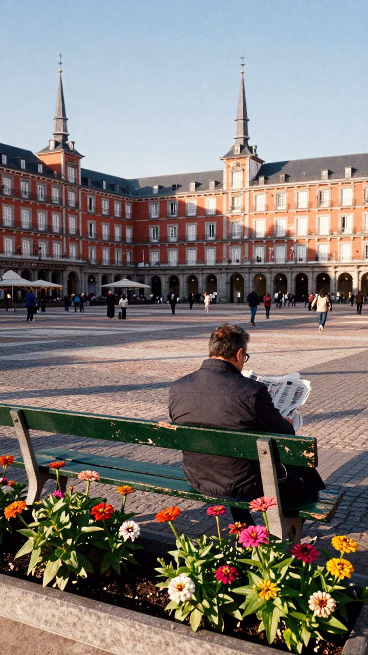 Late Afternoon at The Late Afternoon Light in Madrid in in Madrid, Spain