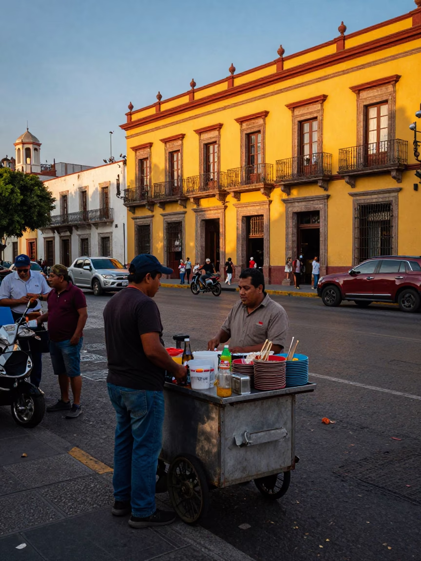 Late Afternoon at The Late Afternoon Light in Mexico City in in Mexico City, Mexico
