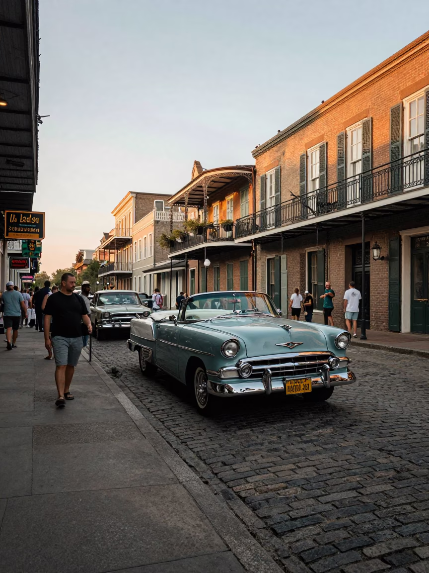 Late Afternoon at The Late Afternoon Light in New Orleans in in New Orleans, Louisiana, United States