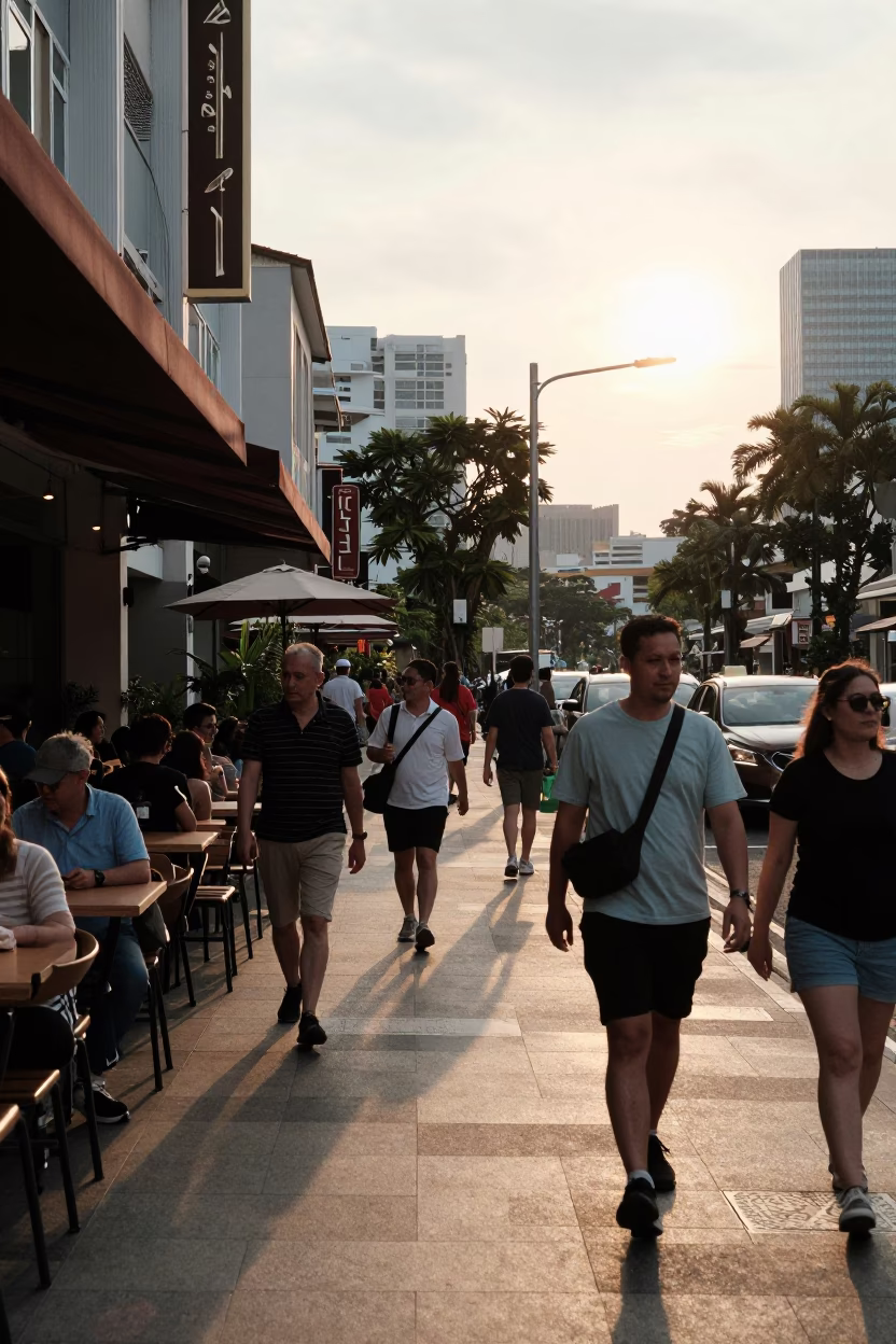 Late Afternoon at The Late Afternoon Light in Singapore in in Singapore, Singapore