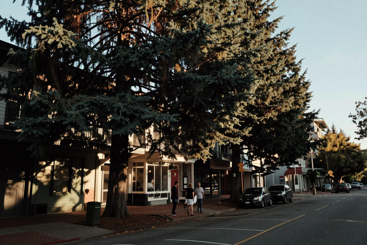 Late Afternoon Candid Street Scene in Portland Oregon with Vintage Details in in Portland, Oregon, United States