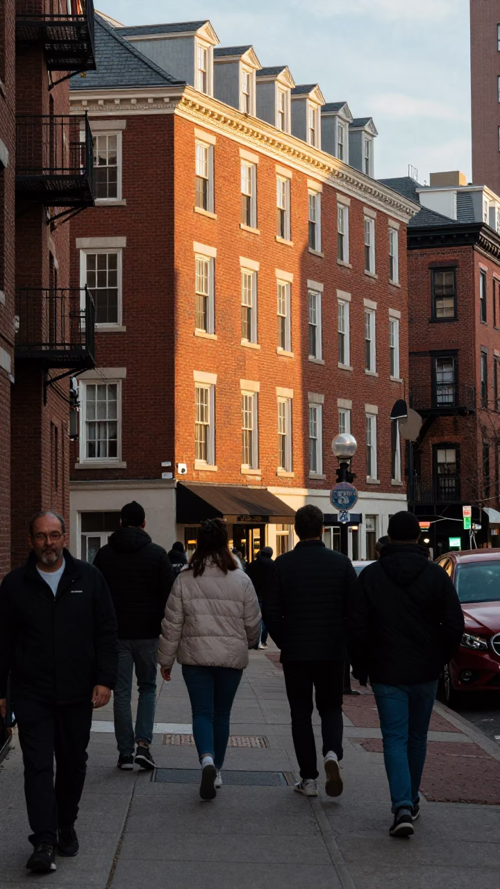Late Afternoon in Boston at The Late Afternoon Light in in Boston, Massachusetts, United States