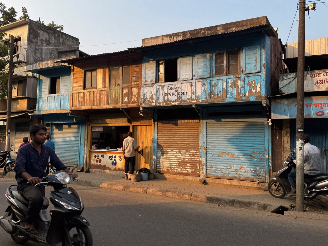 Late Afternoon in Delhi at The Late Afternoon Light in in Delhi, India