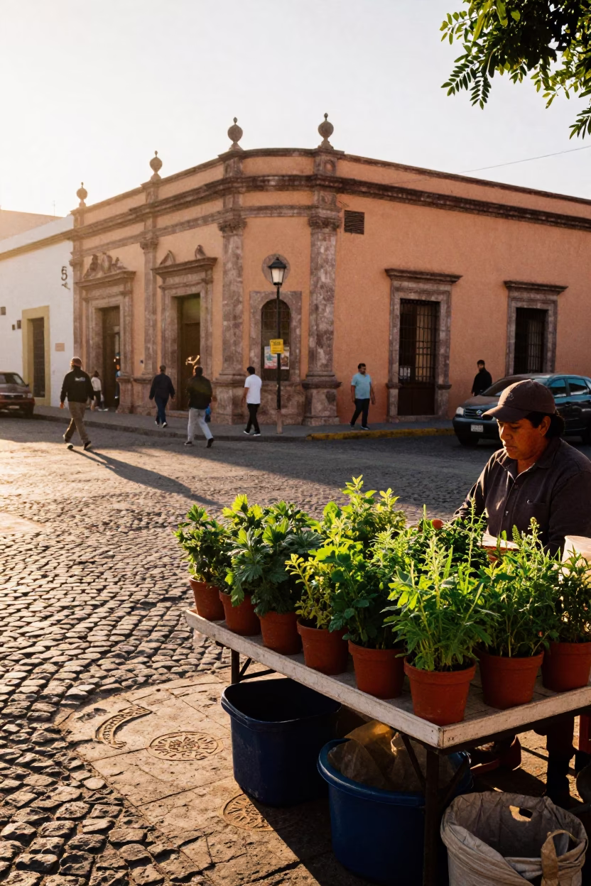 Late Afternoon in Guadalajara at Late Afternoon Light in in Guadalajara, Mexico