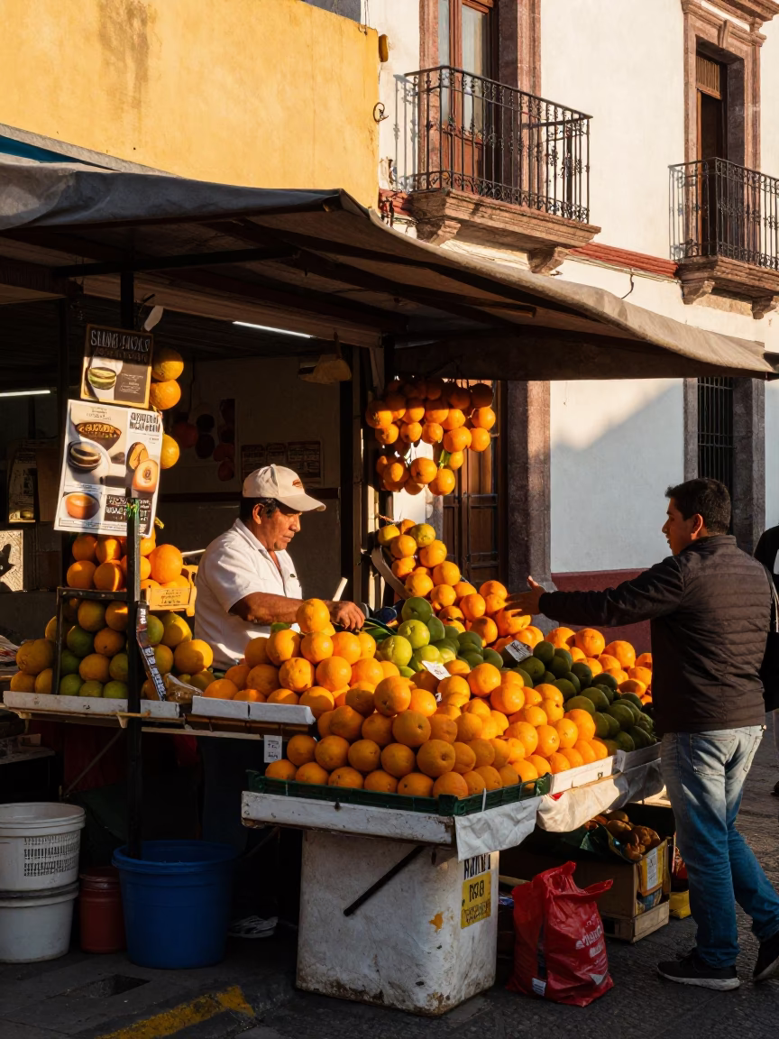 Late Afternoon in Guadalajara at The Late Afternoon Light in in Guadalajara, Mexico