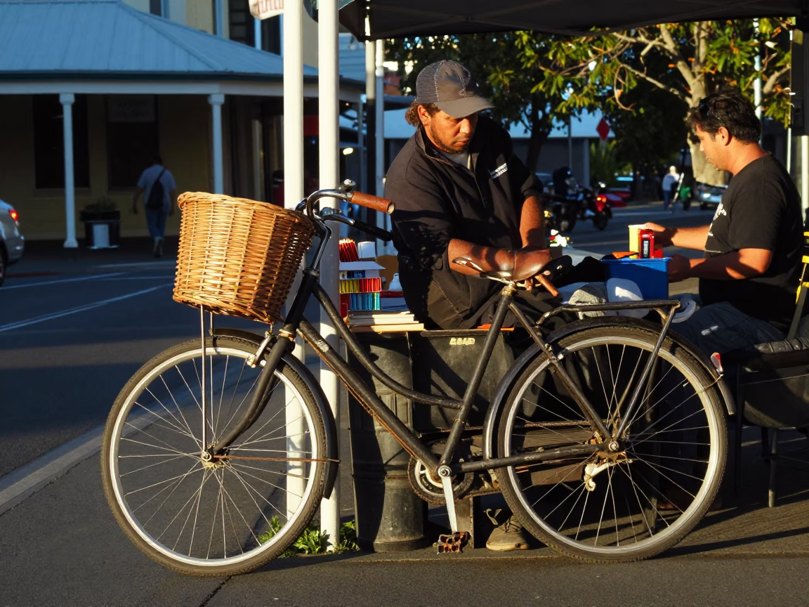 Late Afternoon in Hobart at The Late Afternoon Light in in Hobart, Tasmania, Australia