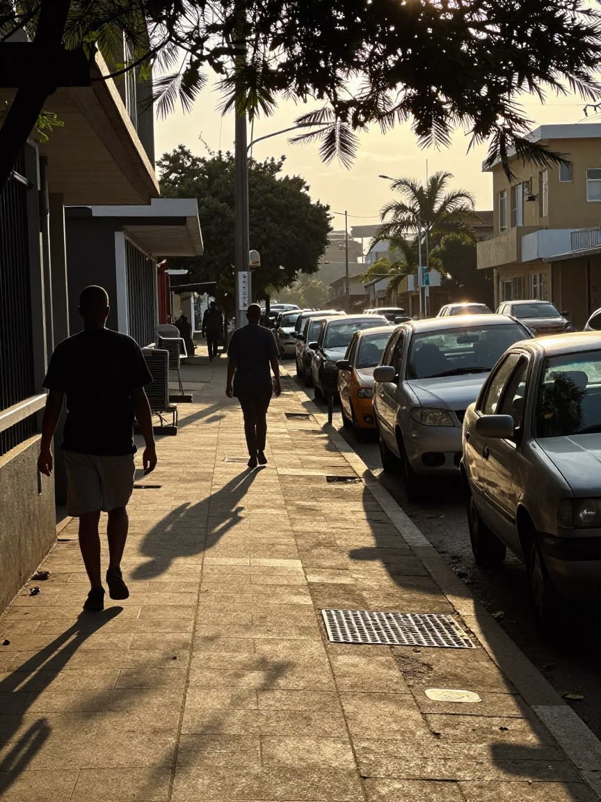 Late Afternoon in Johannesburg at The Late Afternoon Light in in Johannesburg, South Africa