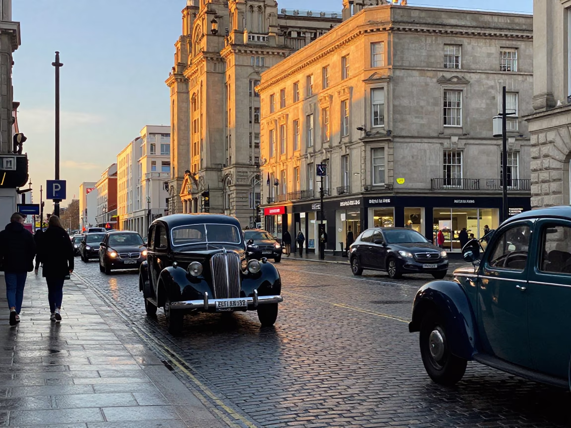 Late Afternoon in Liverpool at The Late Afternoon Light in in Liverpool, United Kingdom