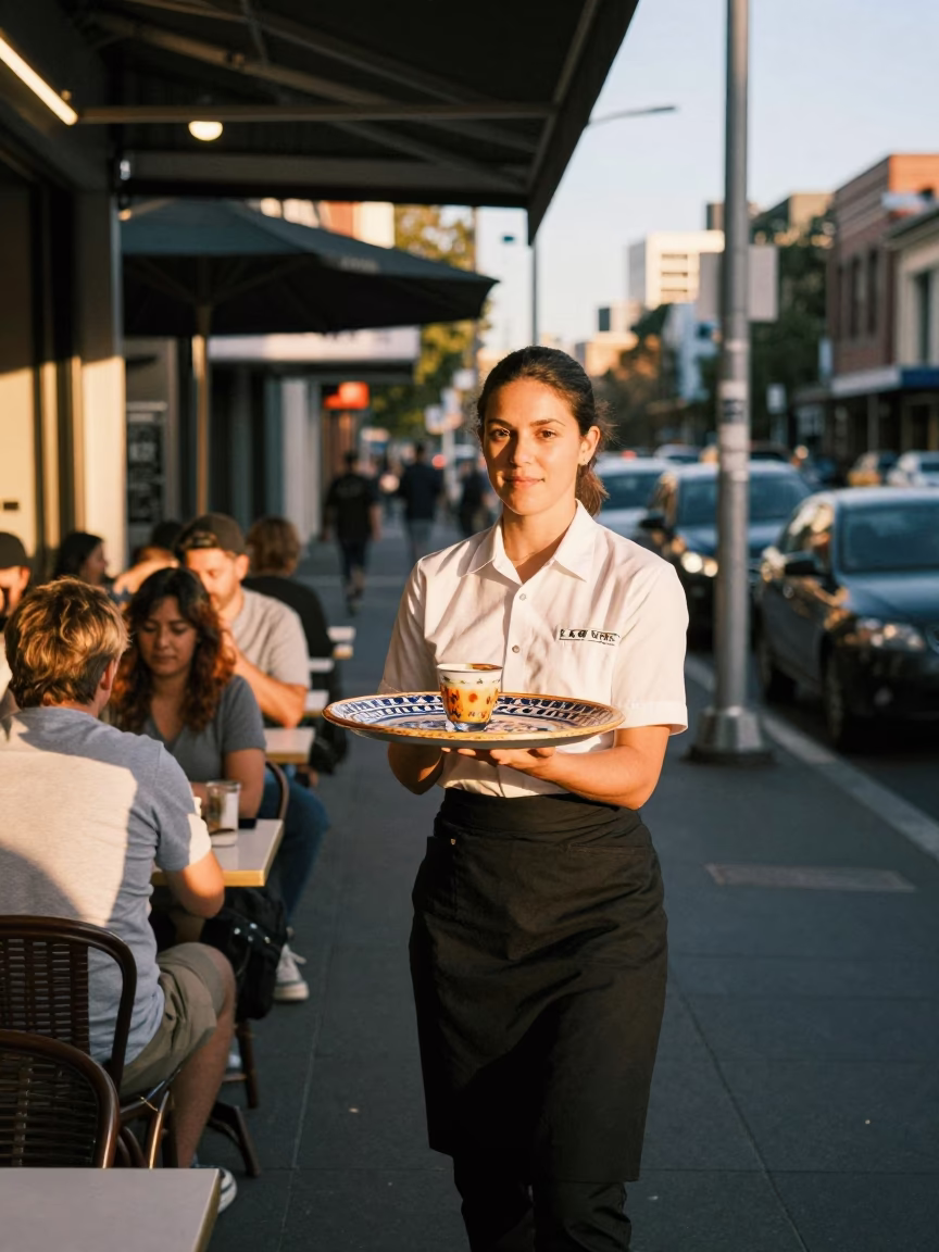 Late Afternoon in Melbourne at The Late Afternoon Light in in Melbourne, Victoria, Australia