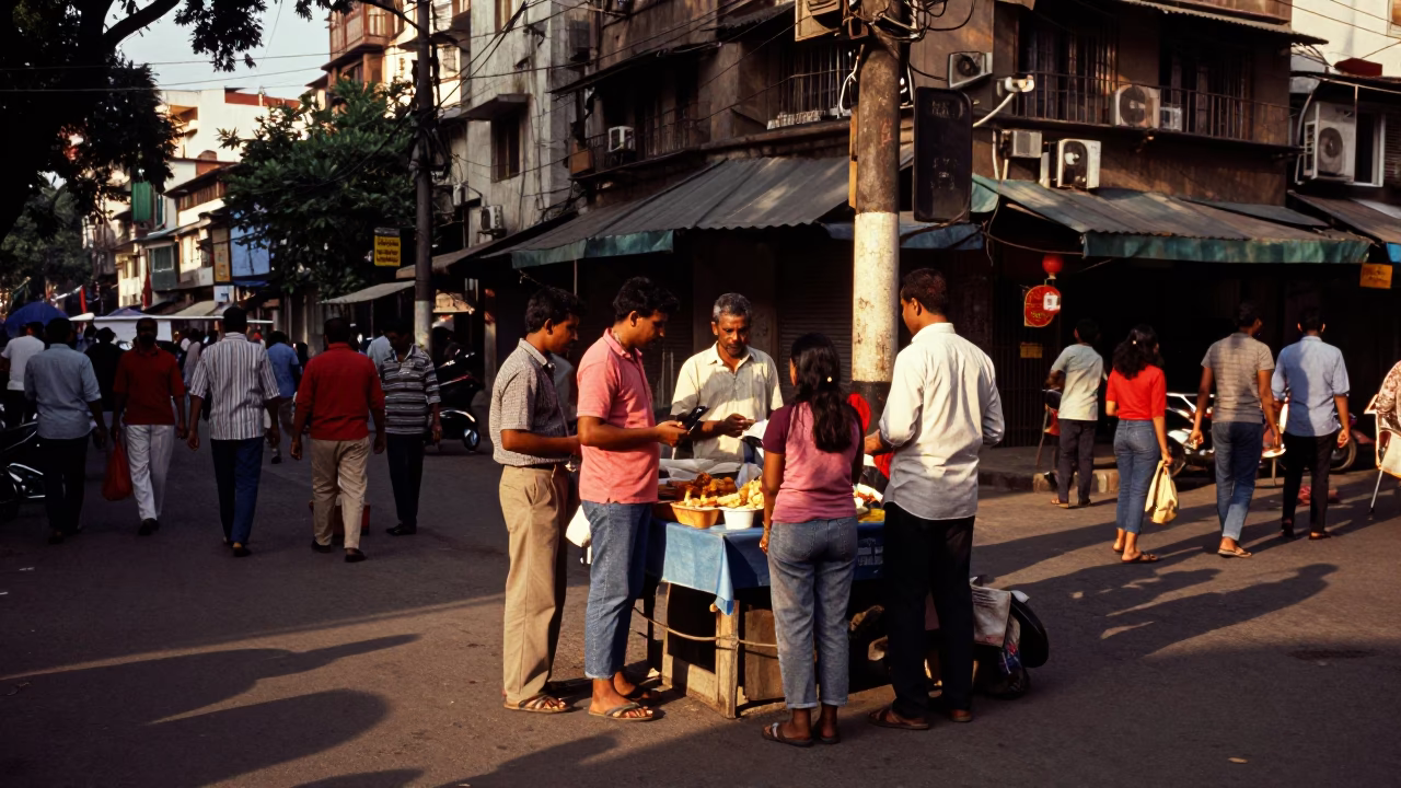 Late Afternoon in Mumbai at The Late Afternoon Light in in Mumbai, India