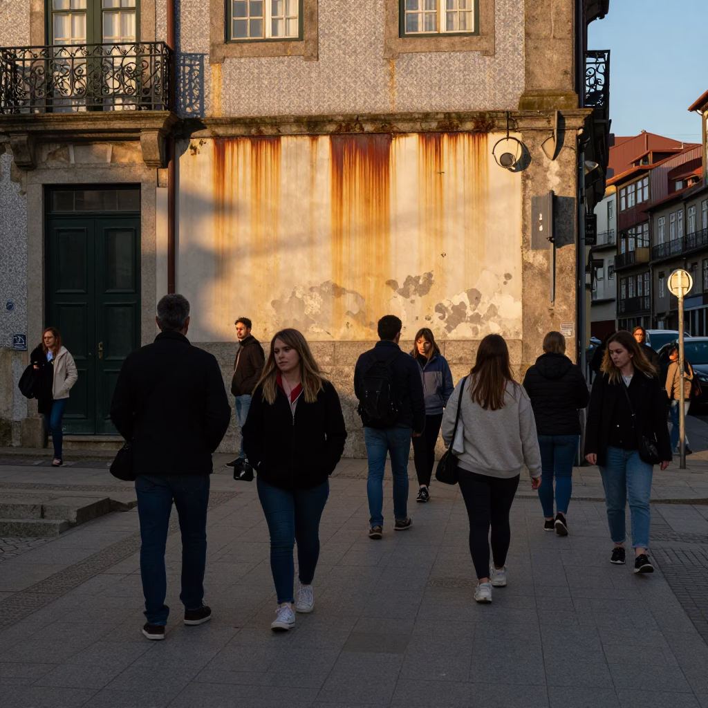 Late Afternoon in Porto at The Late Afternoon Light in in Porto, Portugal