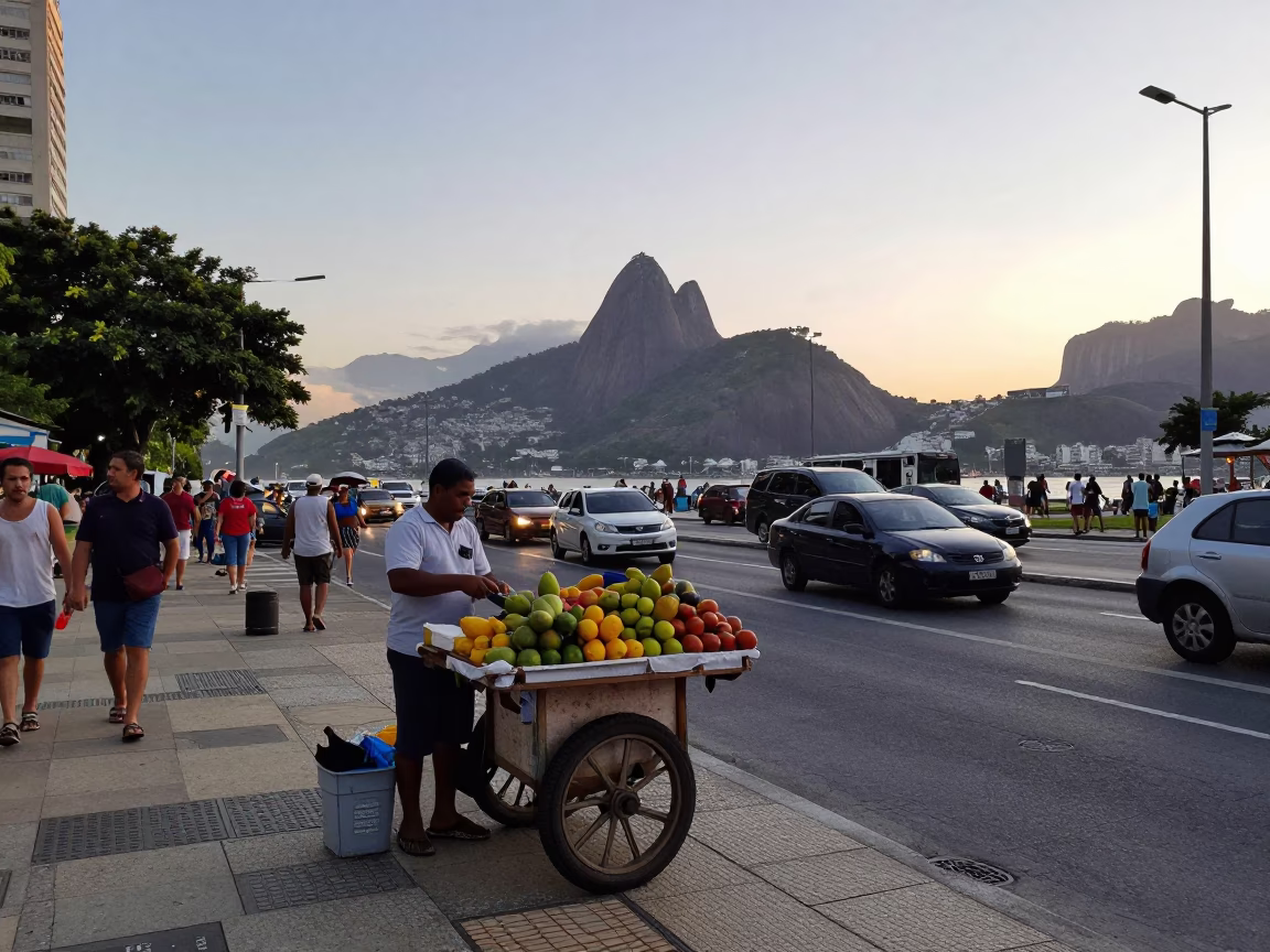 Late Afternoon in Rio De Janeiro in in Rio de Janeiro, Brazil