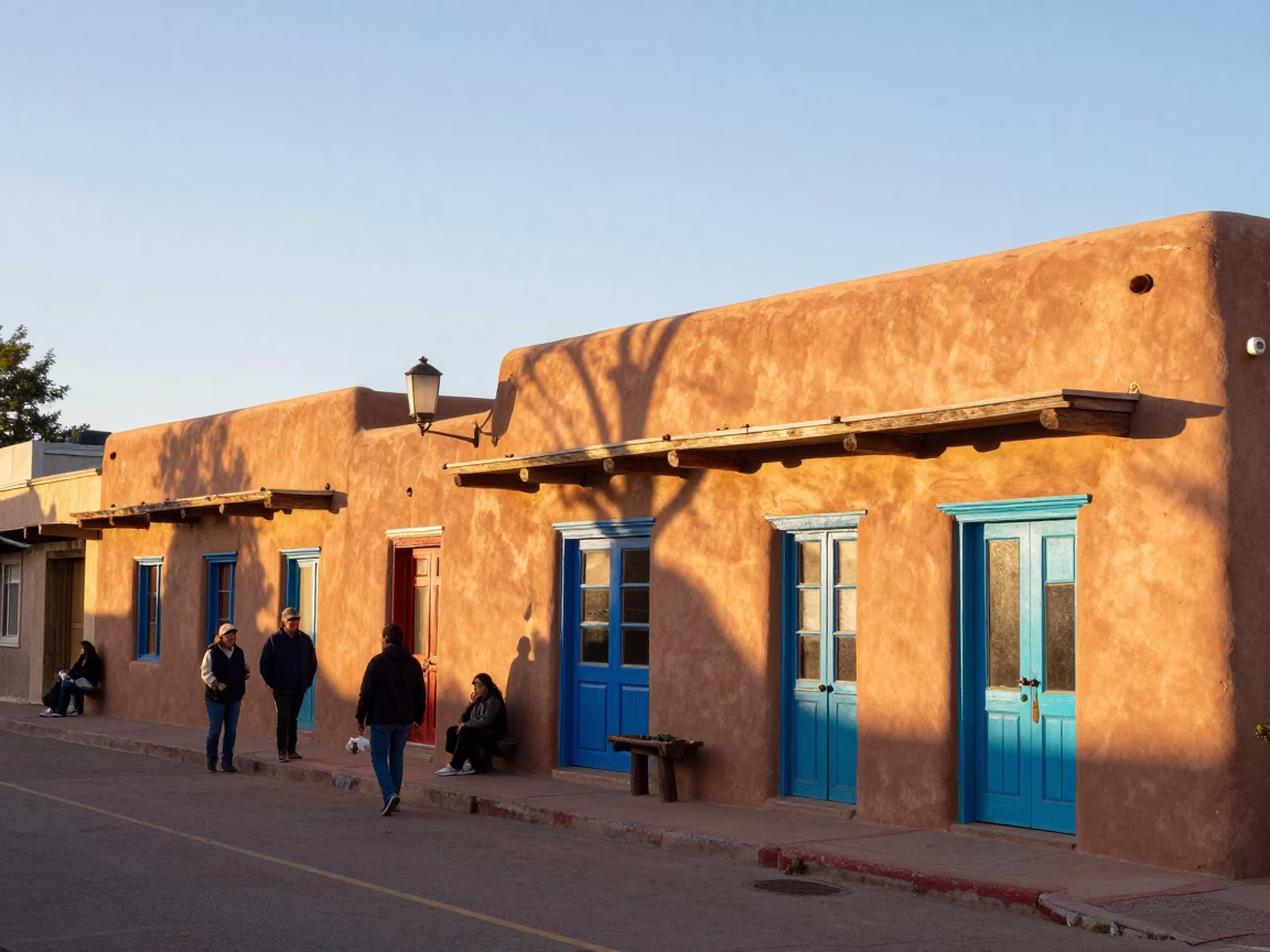 Late Afternoon in Santa Fe at The Late Afternoon Light in in Santa Fe, New Mexico, United States