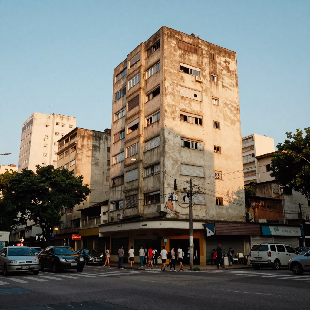 Late Afternoon in São Paulo at The Late Afternoon Light in in São Paulo, Brazil