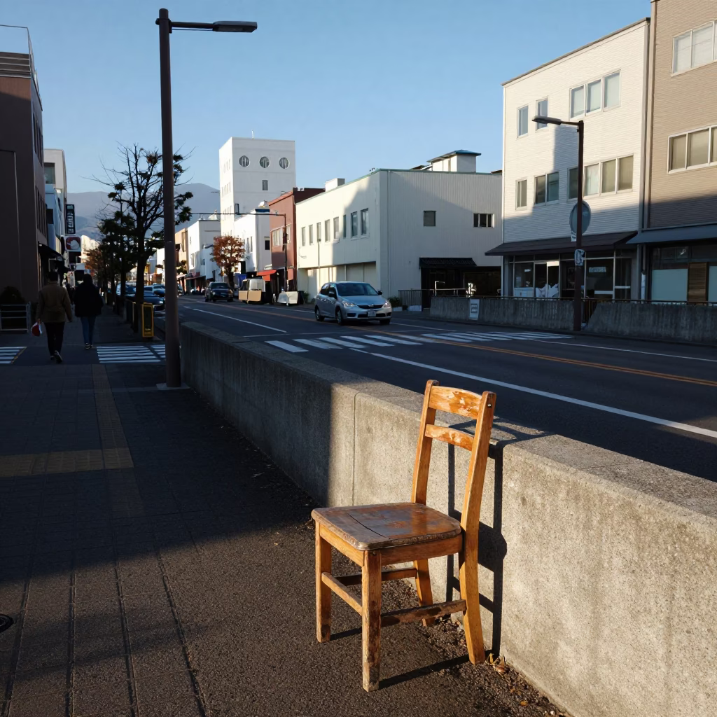 Late Afternoon in Sapporo at Clear Late-afternoon Light in in Sapporo, Japan