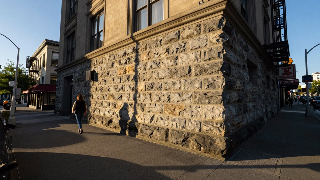 Late Afternoon in Seattle at Clear Late-afternoon Light in in Seattle, Washington, United States