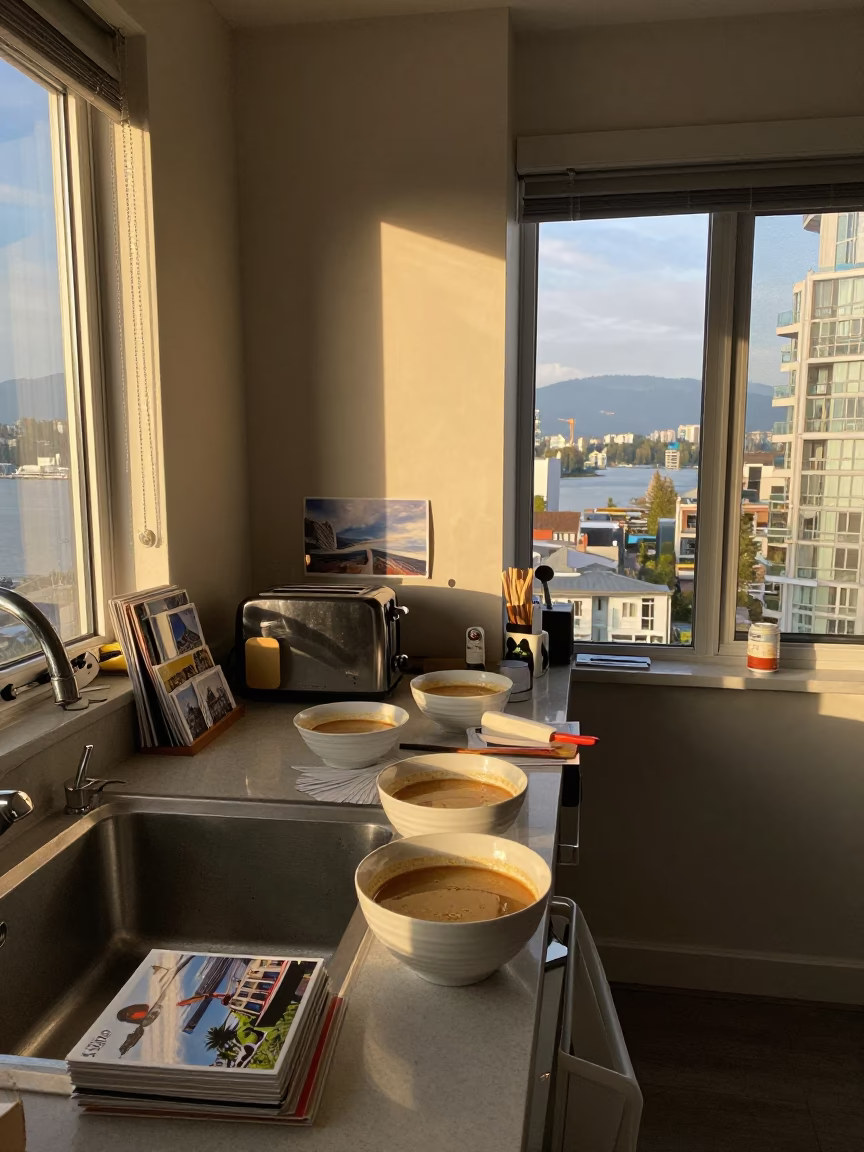 Late Afternoon in Vancouver at Late Afternoon Light in in Vancouver, British Columbia, Canada