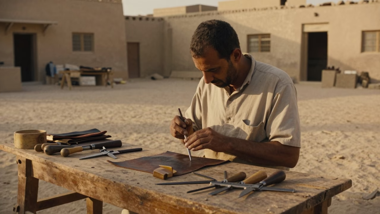 Late Afternoon Light on Calipers in Luxor in in Luxor, Egypt