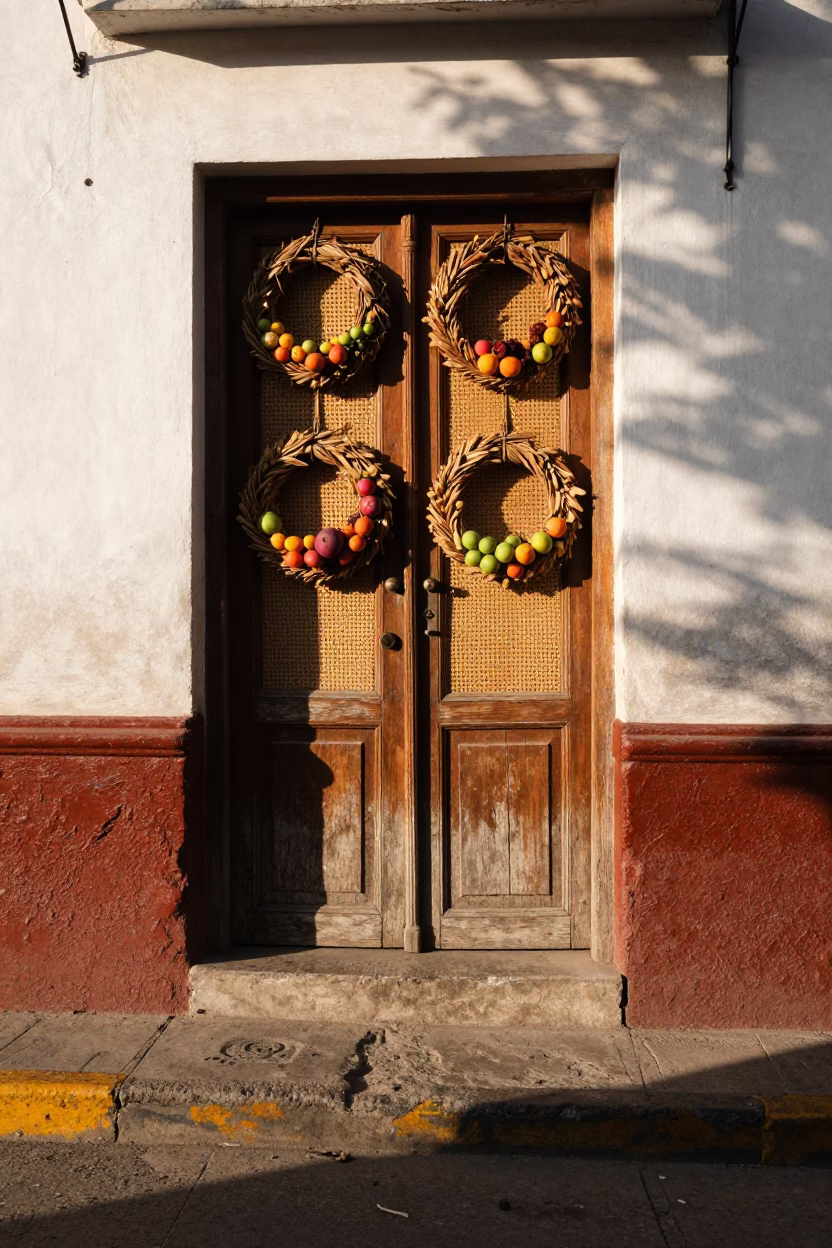 Late Afternoon Light on Wreaths Fruit in Lima in in Lima, Peru