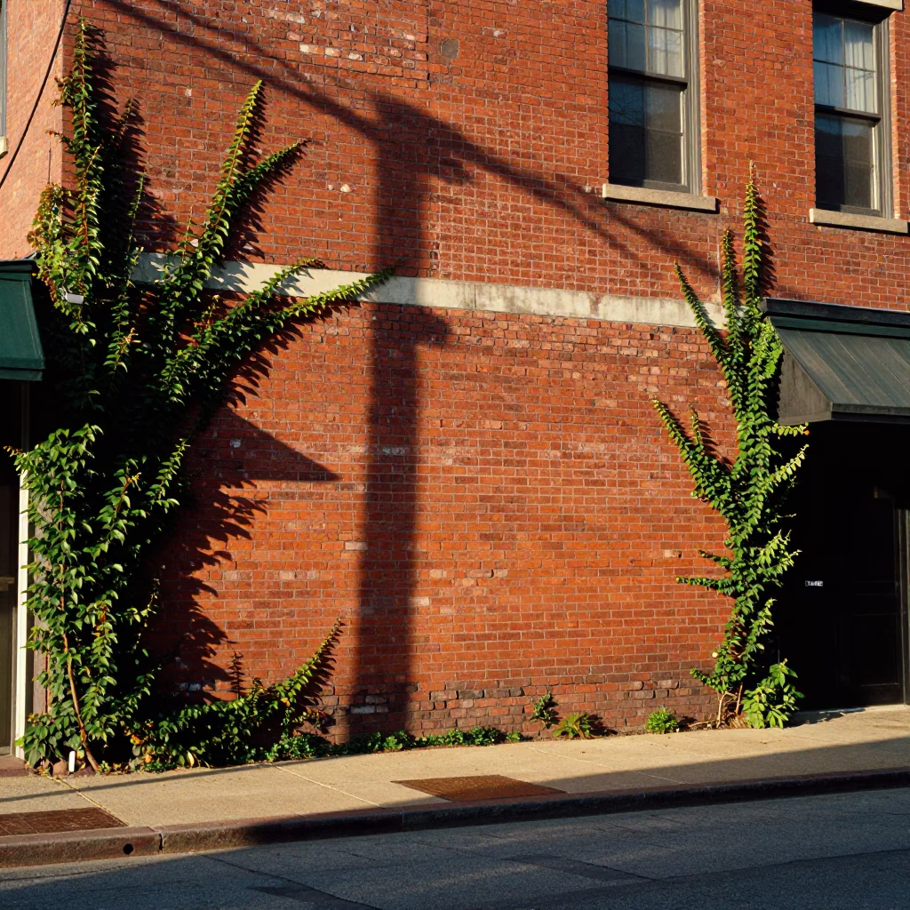 Late Afternoon Nashville Street Scene with Brick Architecture and Natural Light in in Nashville, Tennessee, United States