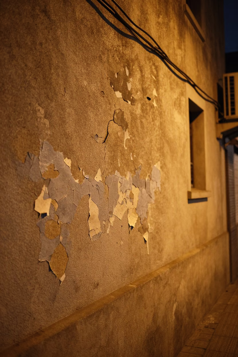 Late At Night Light on Street Scene in Shanghai in in Shanghai, China