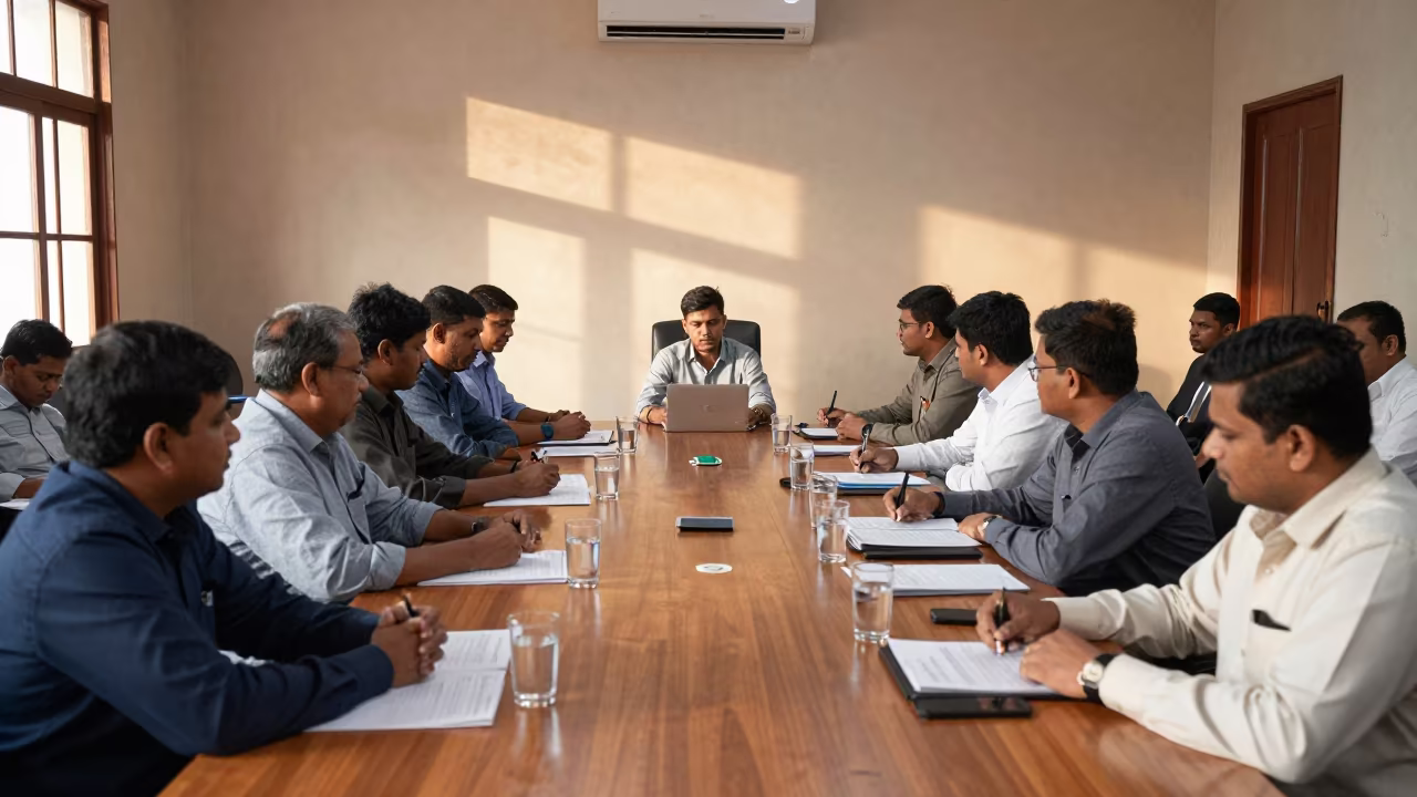Late Autumn Budget Meeting in Nagaon Council Chamber in inside a council chamber near Nagaon