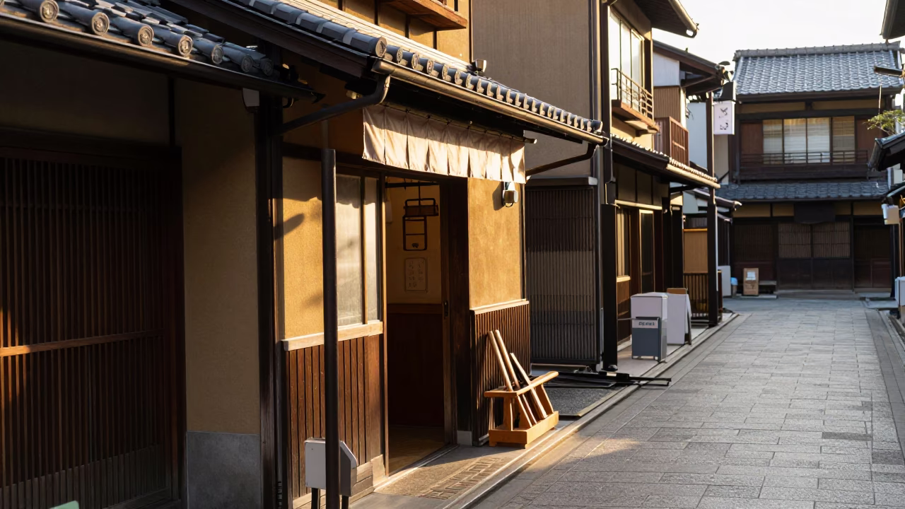 Late Morning at The Late Morning Light in Kyoto in in Kyoto, Japan