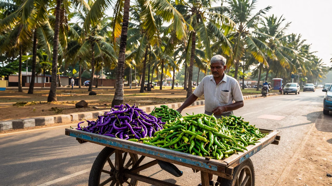 Late Morning in Chennai at The Late Morning Light in in Chennai, India