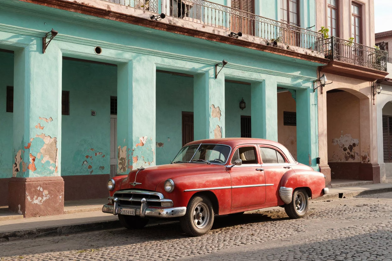 Late Morning in Havana at The Late Morning Light in in Havana, Cuba