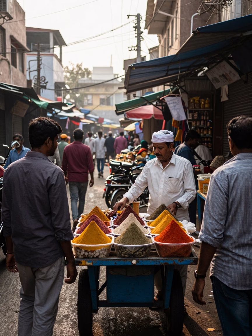 Late Morning in Hyderabad at The Late Morning Light in in Hyderabad, India