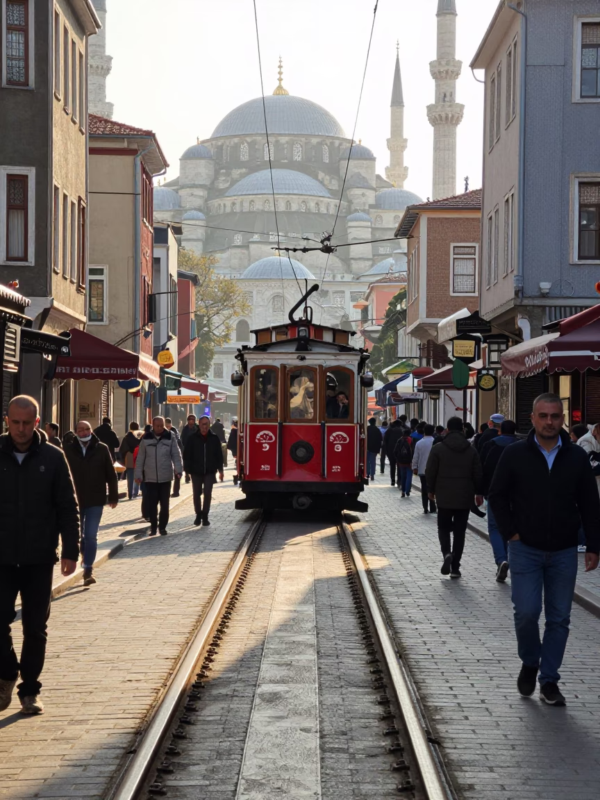 Late Morning in Istanbul at The Late Morning Light in in Istanbul, Turkey