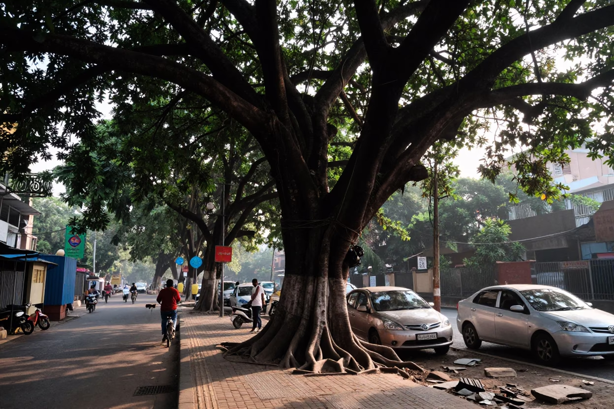 Late Morning in Kolkata at The Late Morning Light in in Kolkata, India