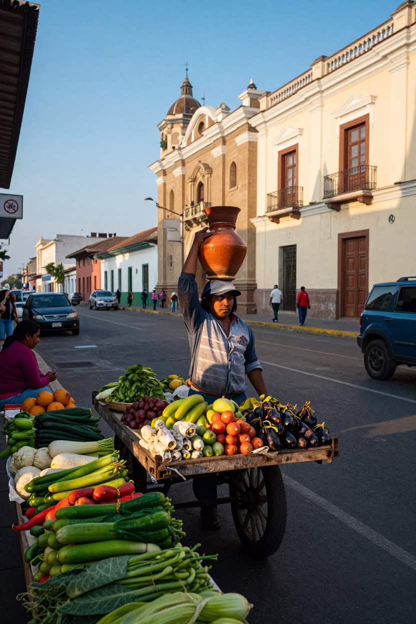 Late Morning in Lima at The Late Morning Light in in Lima, Peru
