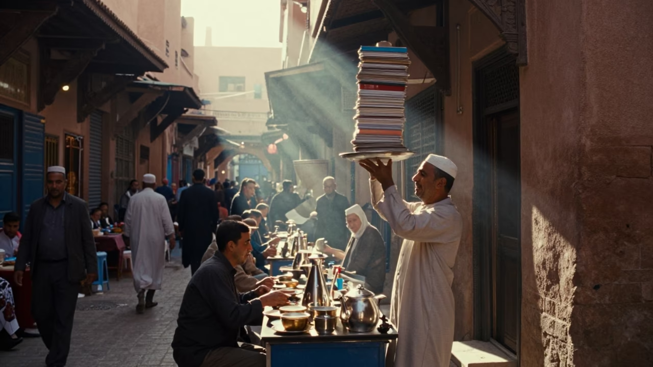 Late Morning in Marrakech at The Late Morning Light in in Marrakech, Morocco