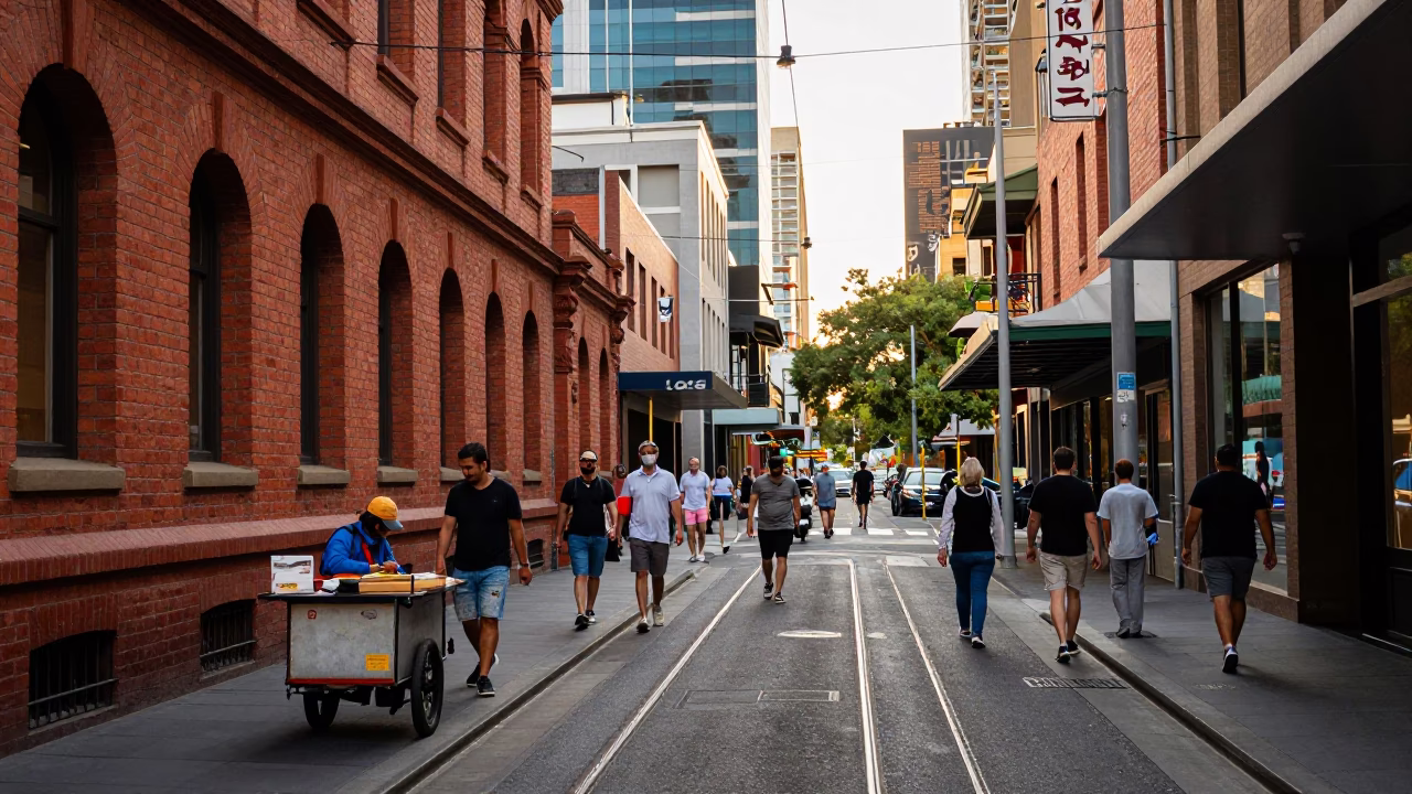 Late Morning in Melbourne at The Late Morning Light in in Melbourne, Victoria, Australia