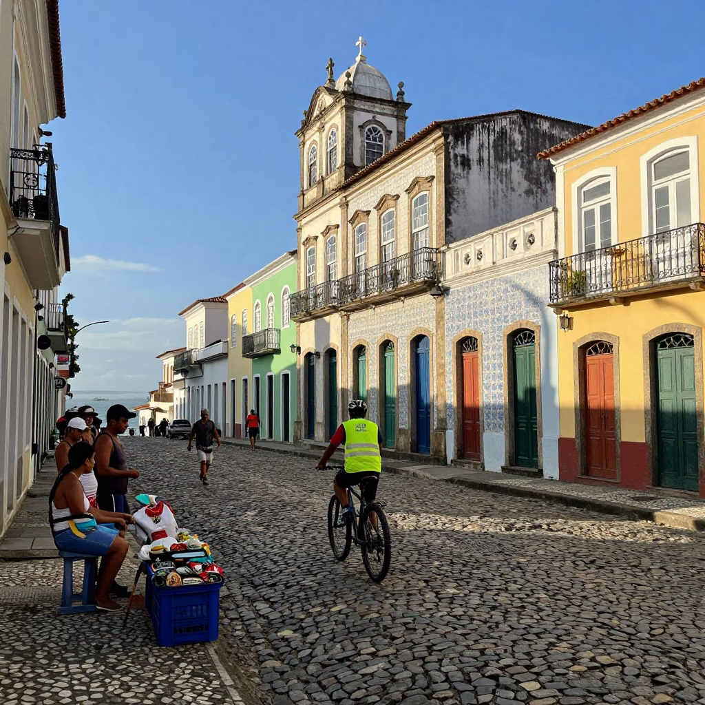 Late Morning in Salvador at The Late Morning Light in in Salvador, Brazil