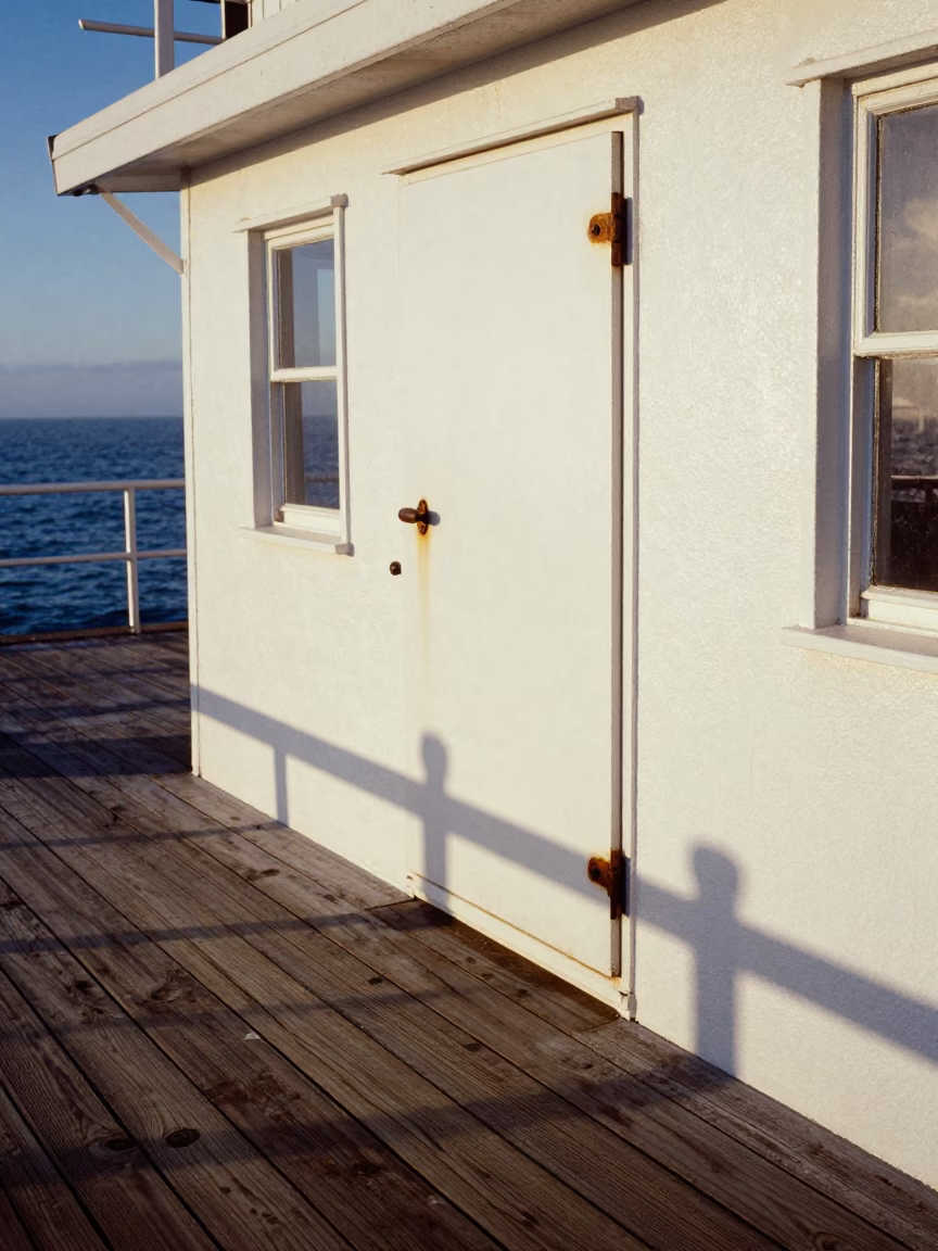 Late Morning Light at Cape Town Marine Science Field Station Over Clear Tidal Water in in Cape Town, South Africa