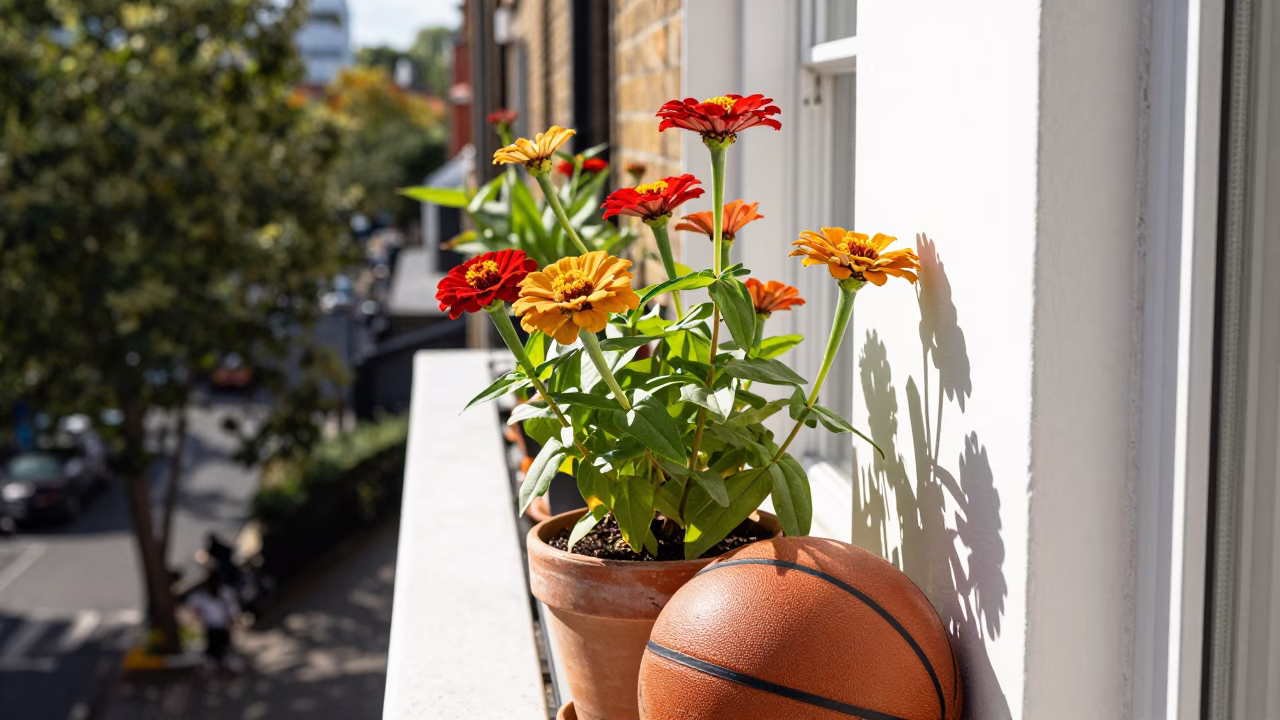 Late Morning Light on Basketball in in London, United Kingdom