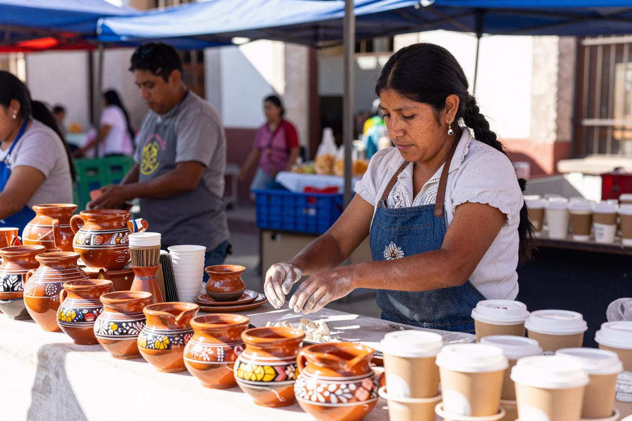 Late Morning Light on Coffee in in Oaxaca, Mexico