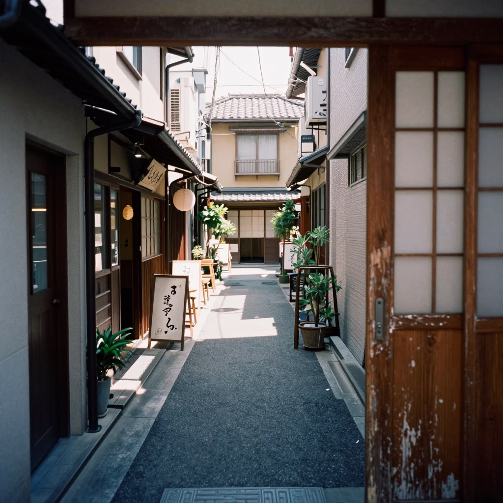 Late Morning Light on Pedestrian in Tokyo in in Tokyo, Japan